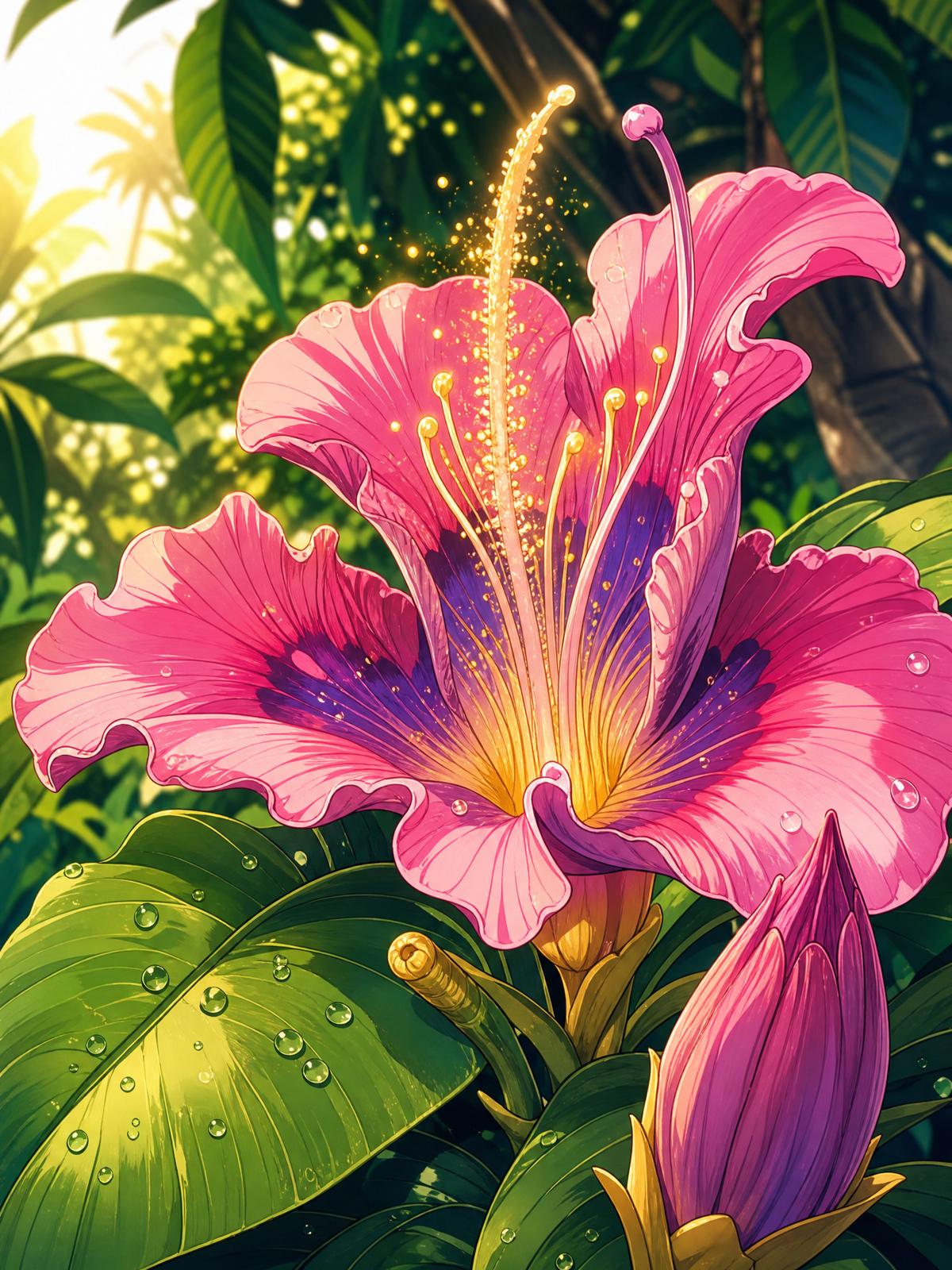 抖音风【抖音风植物视频】热带雨林珍稀兰花完整开花视频教程